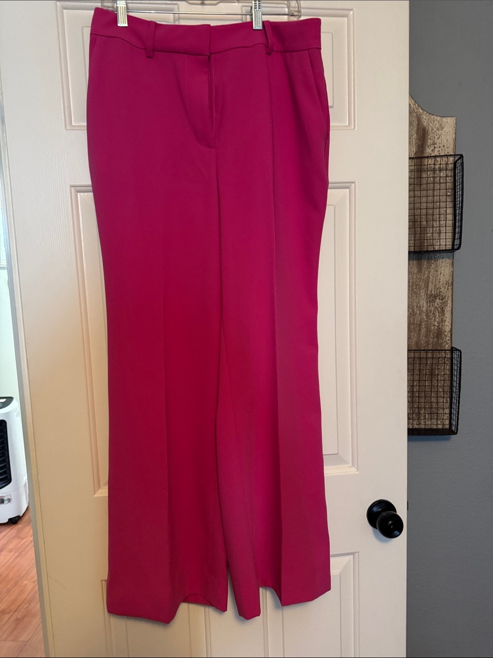 Boden Bright Fuchsia Wide-Leg Dress Pants